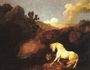 George Stubbs A Horse Frightened by a Lion oil painting artist